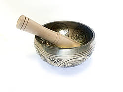 Співоча Чаша 16.5 см. Старе срібло. Лазарене гравирування