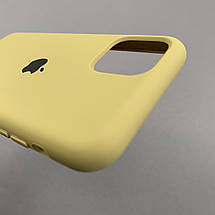 Чохол для Apple iPhone 11 Pro силіконовий кейс з мікрофіброю на телефон айфон 11 про гірчичний slk, фото 5