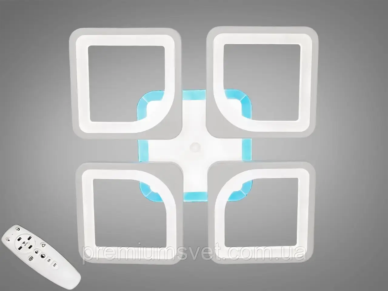 Люстра світлодіодна стельова S8060/4 WH LED 3color dimmer, фото 1