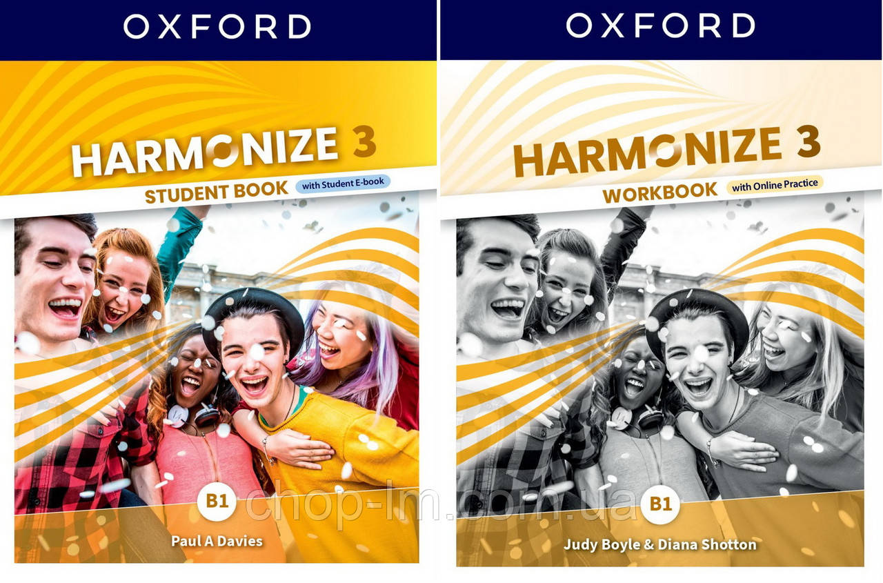 Комплект Harmonize 3/B1 Student Book + Workbook with Online Practice / Підручник + зошит