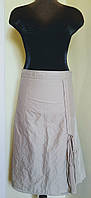 Юбка из льна серебристо-серого цвета 36 38 Solar
