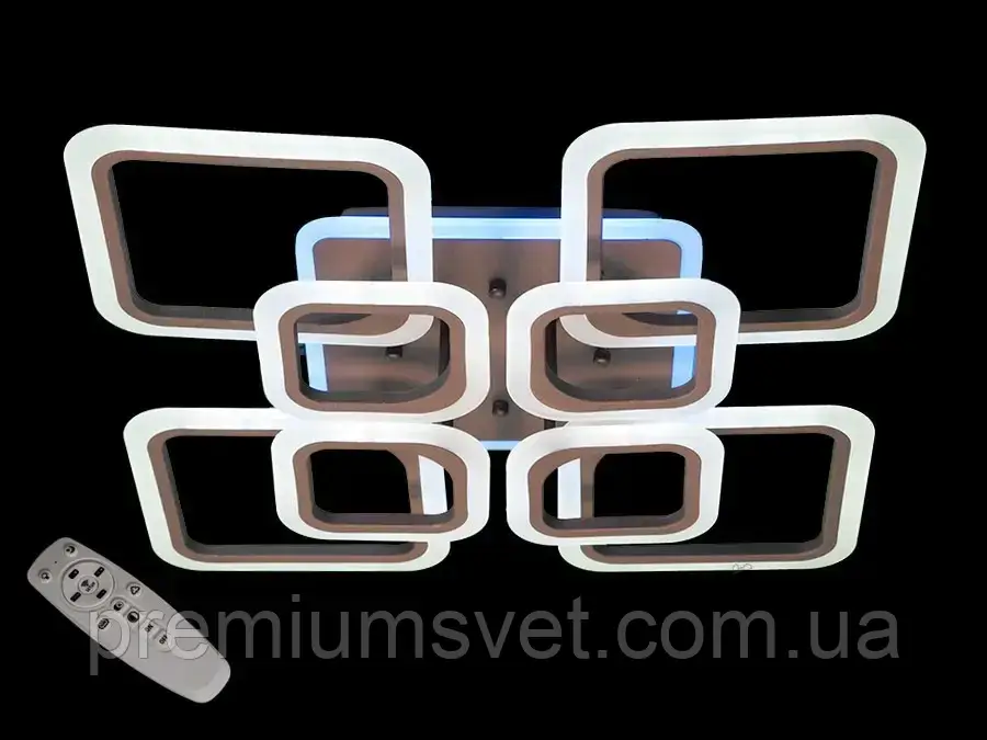 Люстра світлодіодна стельова A8060/4+4 CF LED 3 color dimmer