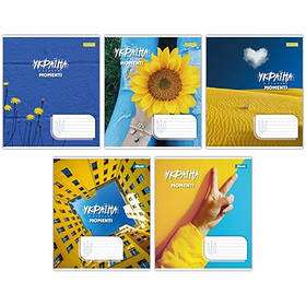 Зошит 24арк клітинка 1B Ukraine at every moment 767284 (20 шт в уп)