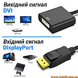 Адаптер переходник DisplayPort DVI-D DP адаптер для монитора DP DVI M/F Cablexpert A-DPM-DVIF-002, фото 4