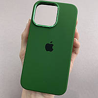 Чохол для Apple iPhone 13 Pro з металевою рамкою кейс на телефон айфон 13 про зелений h3z