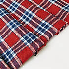 Відріз 1,8м сорочкова фланель(дефект) клітинка червоно-синя