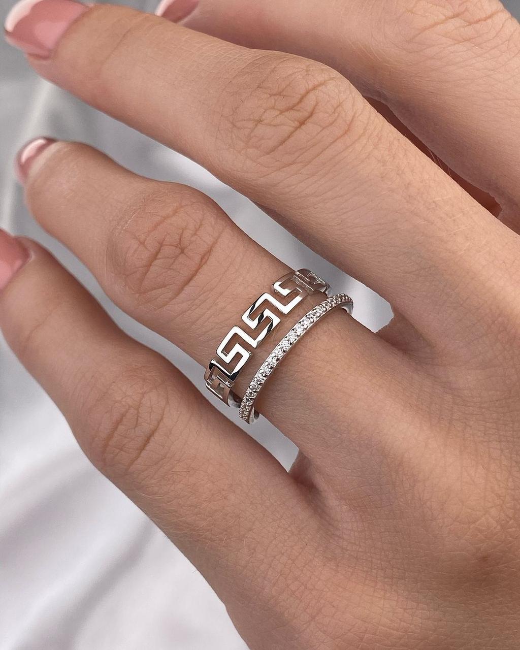 Срібна каблучка у Грецькому стилі, фото 1