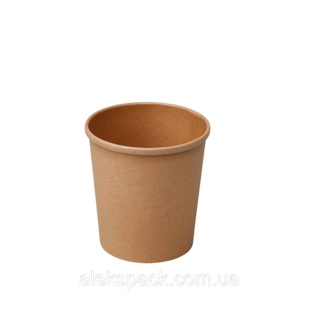 Контейнер круглий крафт 350 мл d90 h86 (1000 в уп), фото 1