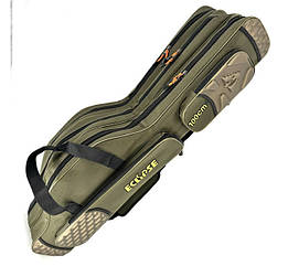 Чохол для вудилищ ECLIPSE 1.00м каркасний, темнозелені з зеленими вставками, золоті літери, 3 секції