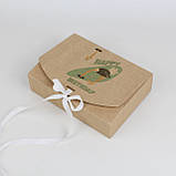 Коробка подарункова День народження 200*145*50 мм Крафт Коробка із стрічкою для подарунків, фото 7