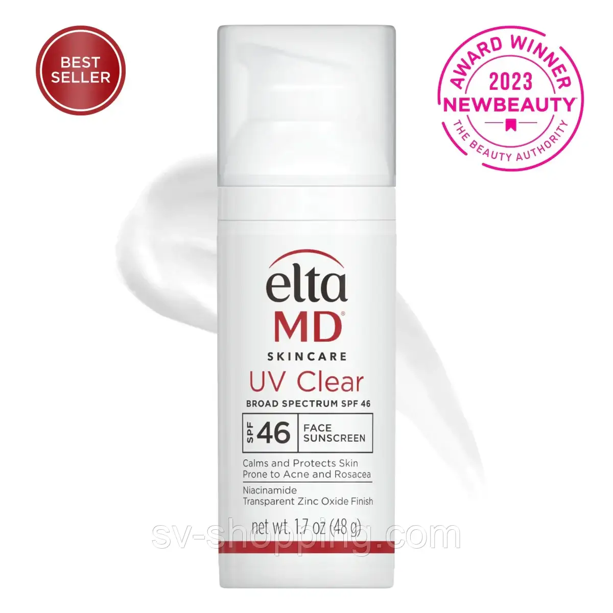 Ультралегкий сонцезахисний флюїд для проблемної шкіри Elta MD UV Clear SPF 46
