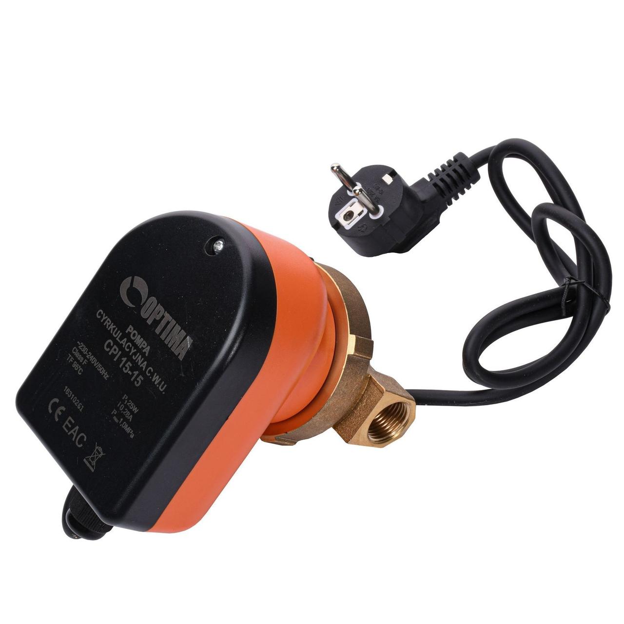 Насос рециркуляційний Optima CPI 15-15 84 мм + кабель з вилкою! Зроби це - Vdalo