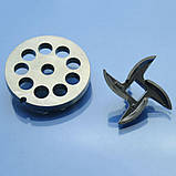 Решітка м'ясорубки Gastrorag HM-12 TC12LUX HM-12N HM-12NS HM-12GR TC12 12мм та ніж, фото 6