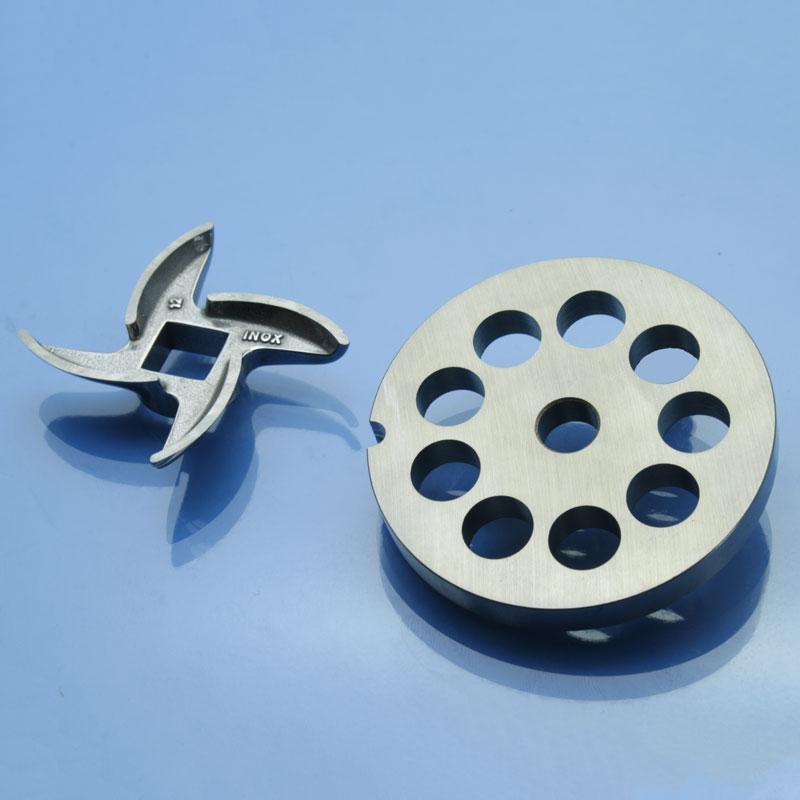 Решітка м'ясорубки Gastrorag HM-12 TC12LUX HM-12N HM-12NS HM-12GR TC12 12мм та ніж, фото 1