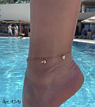 Браслет сердечки на ногу/руку, фото 2