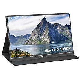 15,6" Портативний компактний монітор Arzopa S1 Table black 1920x1080. Яскравий та соковитий екран