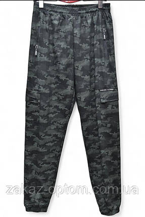 Спортивні штани чоловічі зелений гурт (XL-5XL) Китай-123083, фото 1