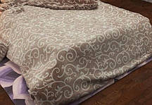 Підковдра полуторна 150х215, бязь Голд, принт: Вензель штрих, темне