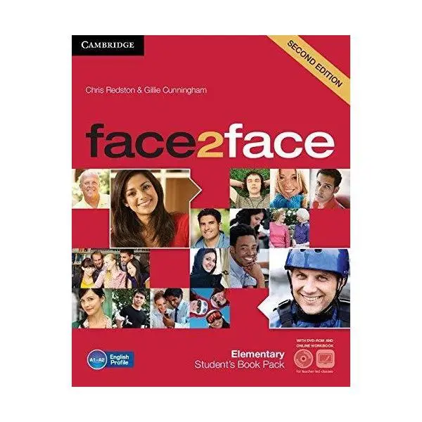 Підручник англійської мови Face2face Second edition Elementary student's Book with DVD-ROM and Online Workbook