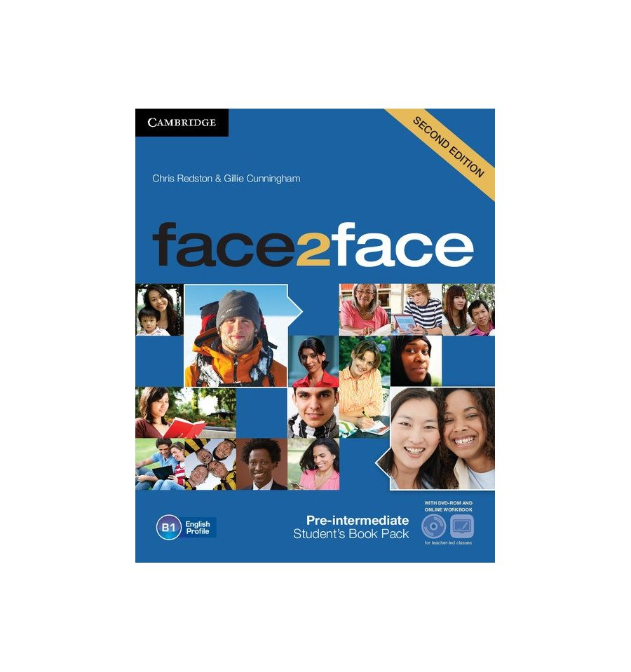 Підручник англійської мови Face2face Second edition Pre-intermediate student's Book with DVD-ROM and Online