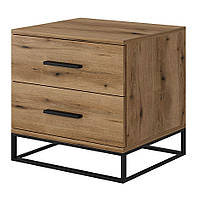 Приліжкова тумба Ascet лофт 48х45х43 см Дуб Евок ТМ ART in HEAD