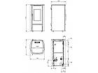 Пелетофен із конвекцією і водяним контуром NORDICA Marina Idro H11 bronze — 14,8 кВт, фото 3