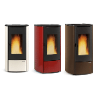 Пелетофен із конвекцією і водяним контуром NORDICA Marina Idro H11 bronze — 14,8 кВт, фото 4