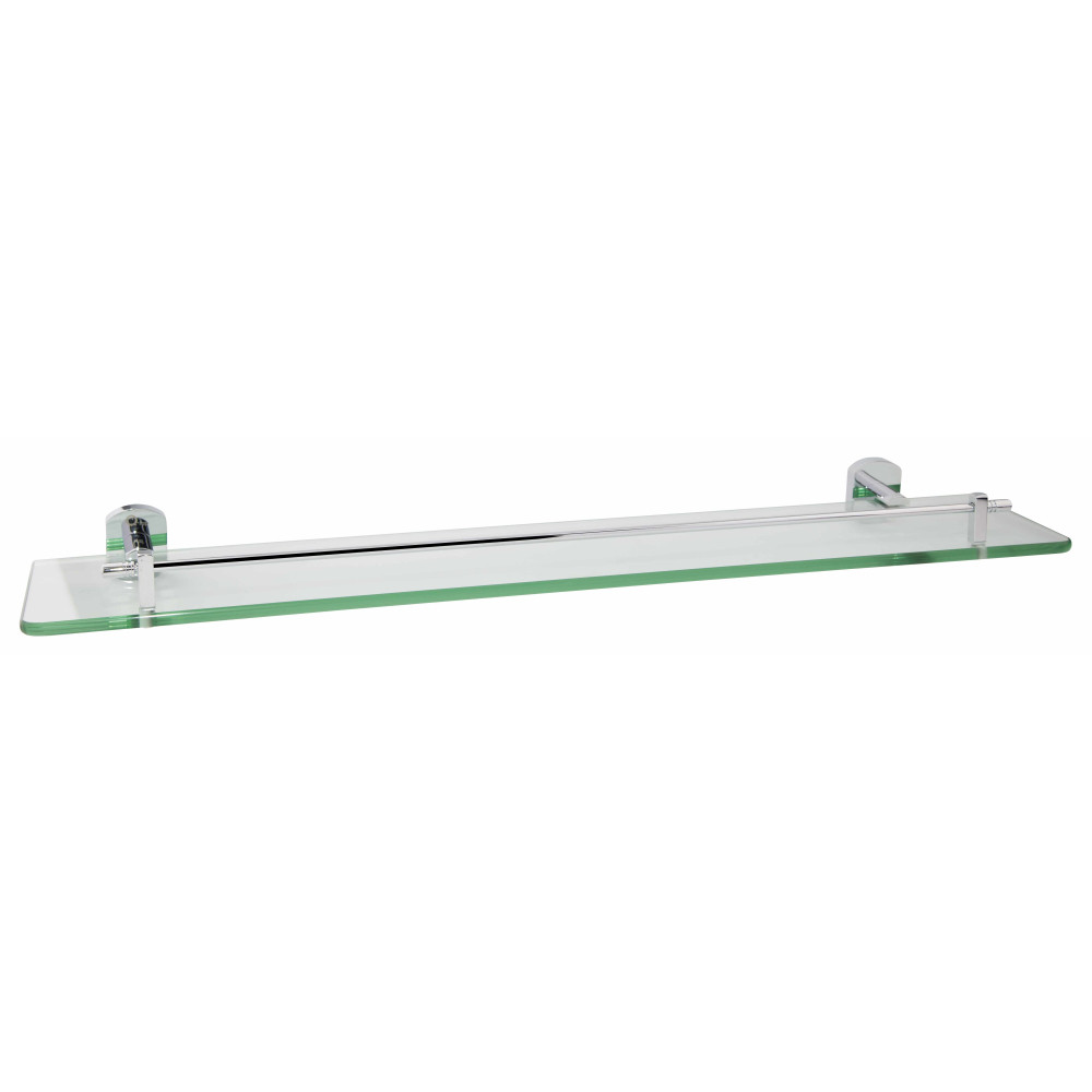 Полиця універсальна Qtap Liberty скляна 600 мм QTLIBCRM1153 Chrome Зроби це - Vdalo