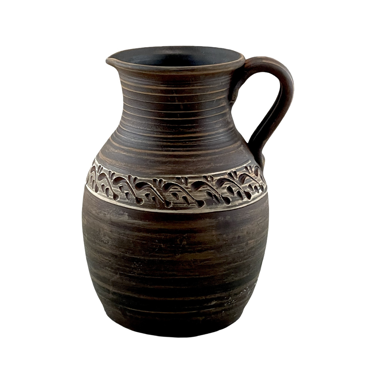Глечик глиняний 2 л з/р (ангоб) KR5064-3, фото 1