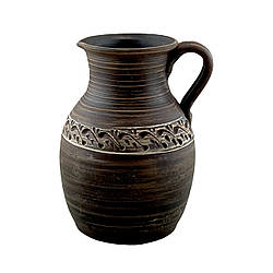 Глечик глиняний 2 л з/р (ангоб) KR5064-3