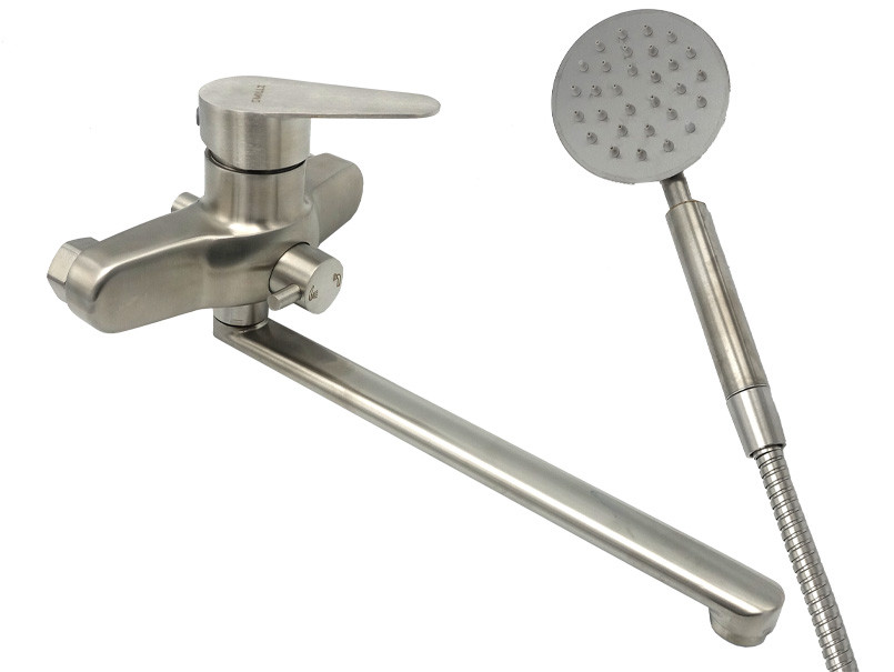 Змішувач для ванни довгий вилив 30 см MILLZ MRS-SS-0004 нержавіючий 1/10 Зроби це - Vdalo