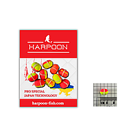 МІНІ-Бойл з резинкою HARPOON Pop UP 9*8мм 10шт Полуниця/Опариш
