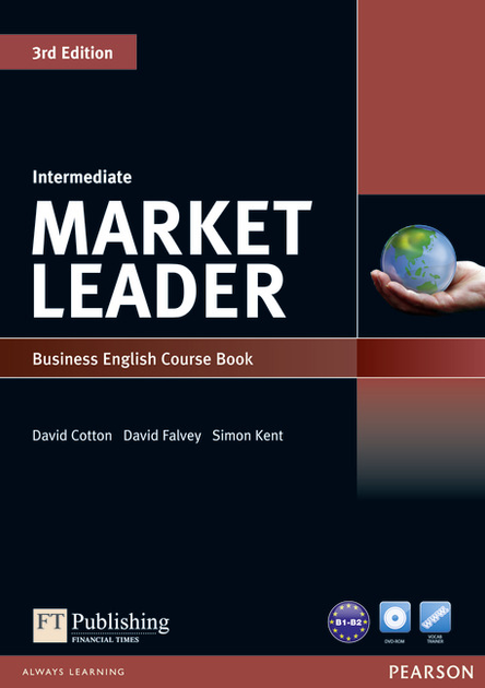 Підручник англійської мови Market Leader (3rd Edition) Intermediate Coursebook with DVD-ROM