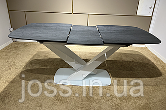 Стіл обідній керамічний JOSS Монтана-G 140(180)x90x75 см, фото 6