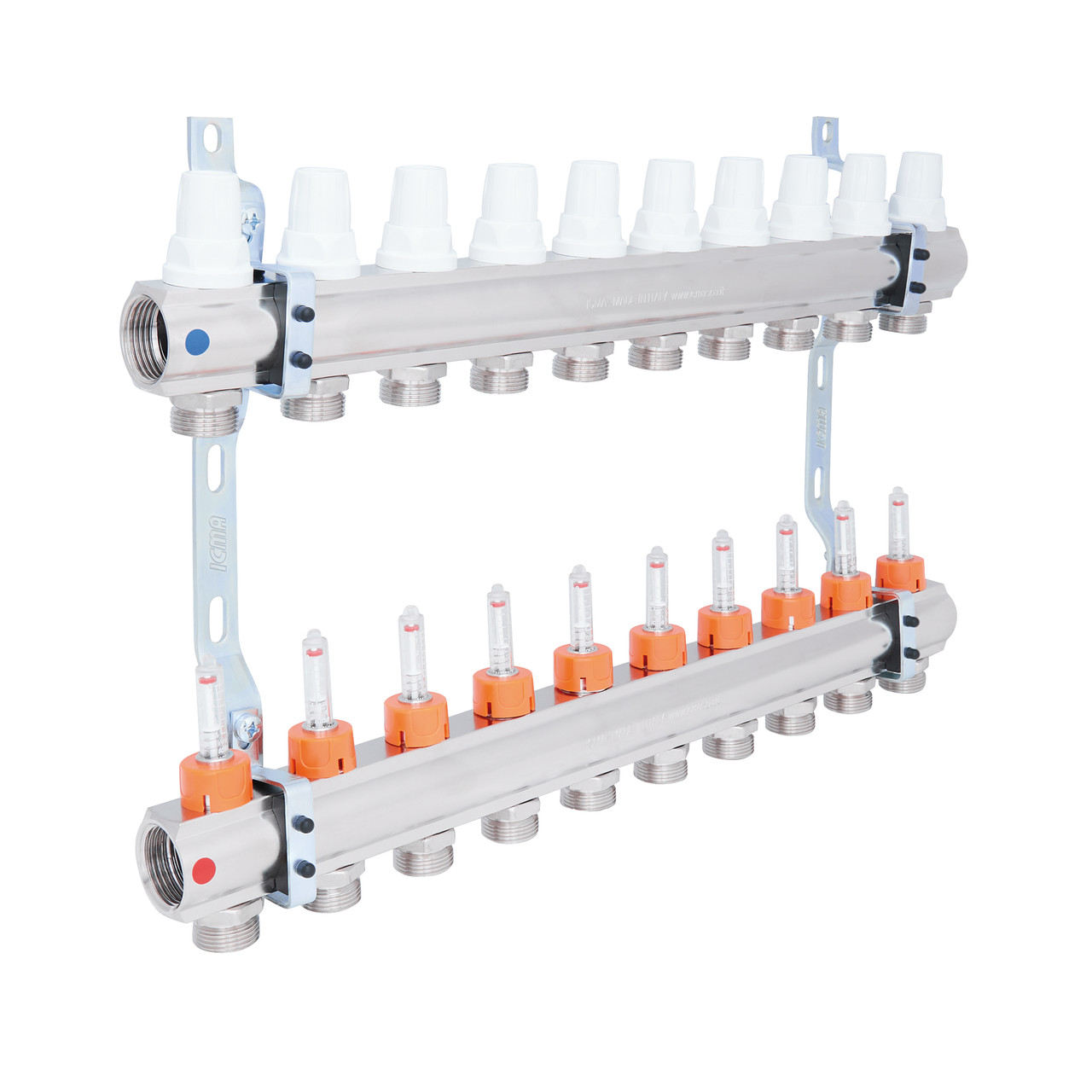 Колектор Icma 1" 10 виходів, з витратомірами №K013 Зроби це - Vdalo