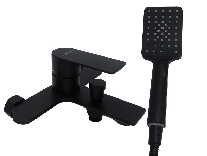 Змішувач для ванни латунь AIM чорний матовий DG01130 (matte black) Зроби це - Vdalo