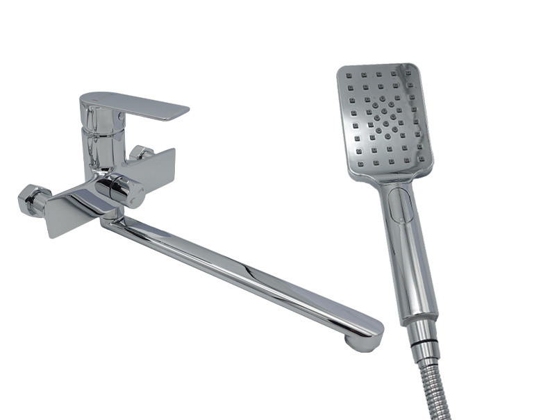 Змішувач для ванни довгий вилив AIM хром DG01153 (chrome) Зроби це - Vdalo