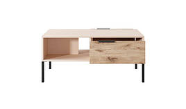 Стіл журнальний в вітальню з ЛДСП Rave (Rock) 97 Perfect Home Бежевий/Вкінг