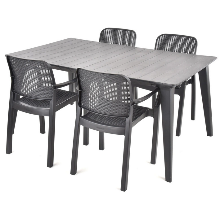 Комплект садових меблів HECHT SAMANA SET GRAPHITE 4, фото 1