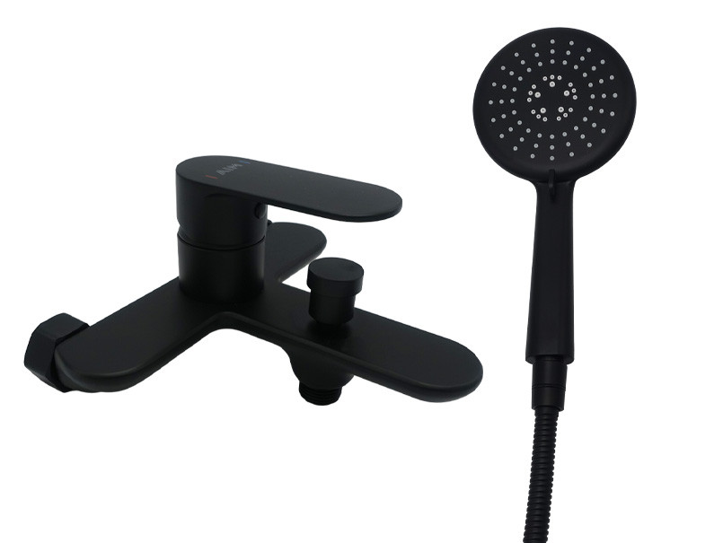 Змішувач для ванни латунь AIM чорний матовий DG01230 (matte black) Зроби це - Vdalo