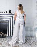 Костюм-двійка брючний Лєон білий, фото 5