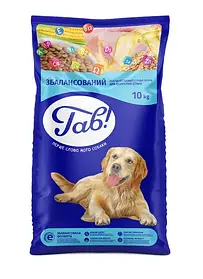 Сухий корм для собак усіх порід Гав Збалансований із куркою й овочами 10 кг