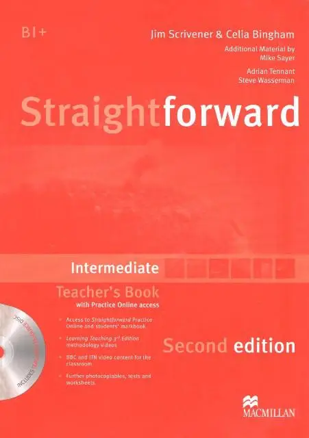 Книга для вчителя Straightforward Second Edition Intermediate teacher's Book with CD-ROM and Practice Online