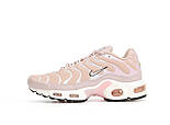 Кросівки жіночіNike Air Max Tn+ plus Pink/White весна осінь літо демісезонні пудрові. Живе фото, фото 7