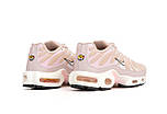 Кросівки жіночіNike Air Max Tn+ plus Pink/White весна осінь літо демісезонні пудрові. Живе фото, фото 8