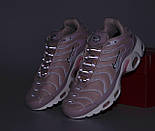 Кросівки жіночіNike Air Max Tn+ plus Pink/White весна осінь літо демісезонні пудрові. Живе фото, фото 3