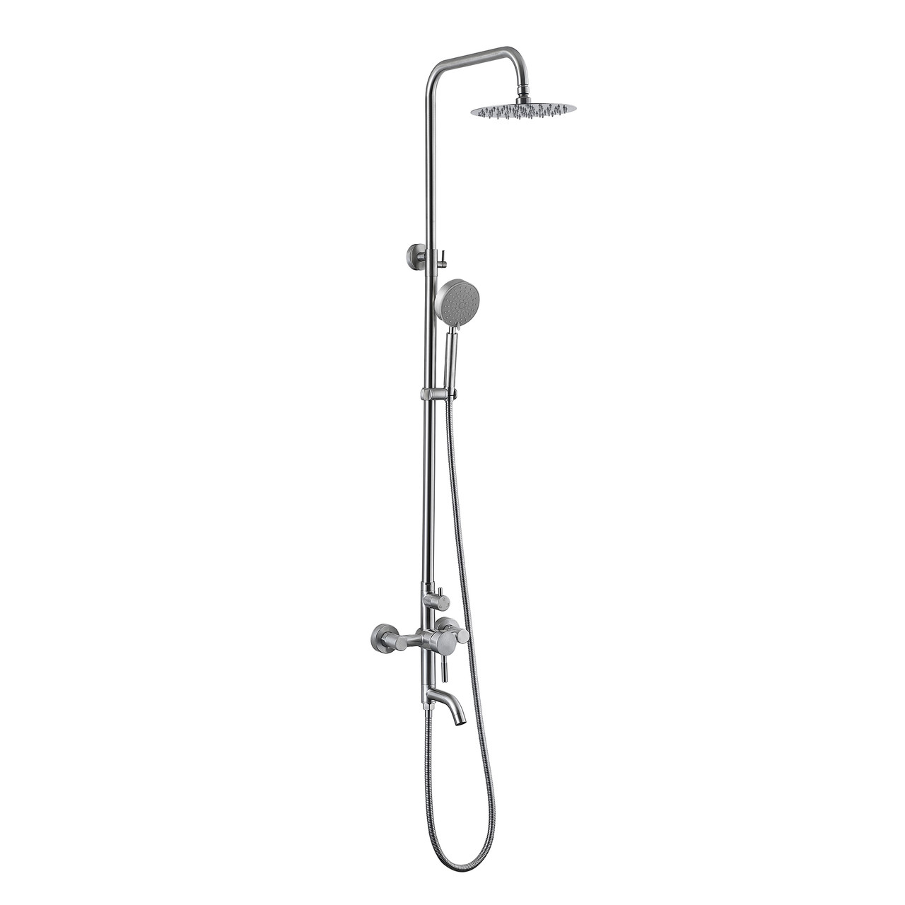 Душова система універсальна Lidz Aria 1030 на три споживача (з виливом) (k35) LDARI1030NKS34932 Nickel Зроби це - Vdalo