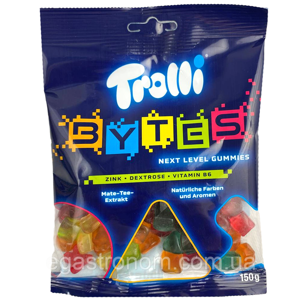 Желейки фігурки Троллі Trolli bytes 150g 28шт/ящ (Код: 00-00016458)