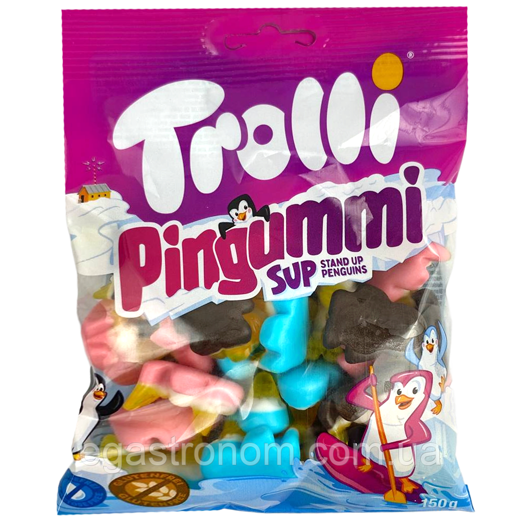 Желейки пінгвіни Троллі Trolli pingummi 150g 20шт/ящ (Код: 00-00016462)