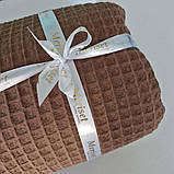 Покривало Піке ГРЕЦЬКЕ Коричневе MERISET - 220х230, фото 5